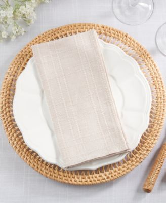 Classic Stitched Plaid Napkins, 20" x 20"