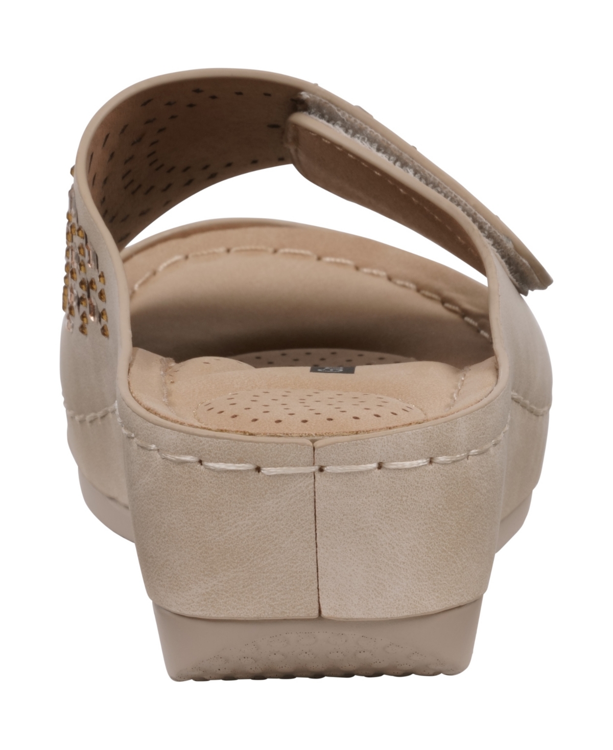 Gc Shoes Women's Adrina Embellished Wedge Sandals In Natural