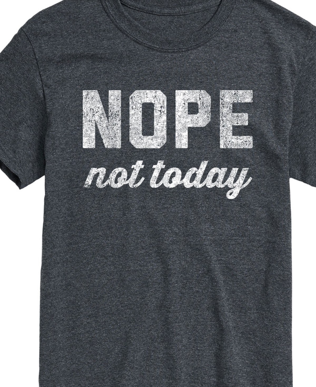 Airwaves Men's Nope Not Today Short Sleeve T-shirt In Gray
