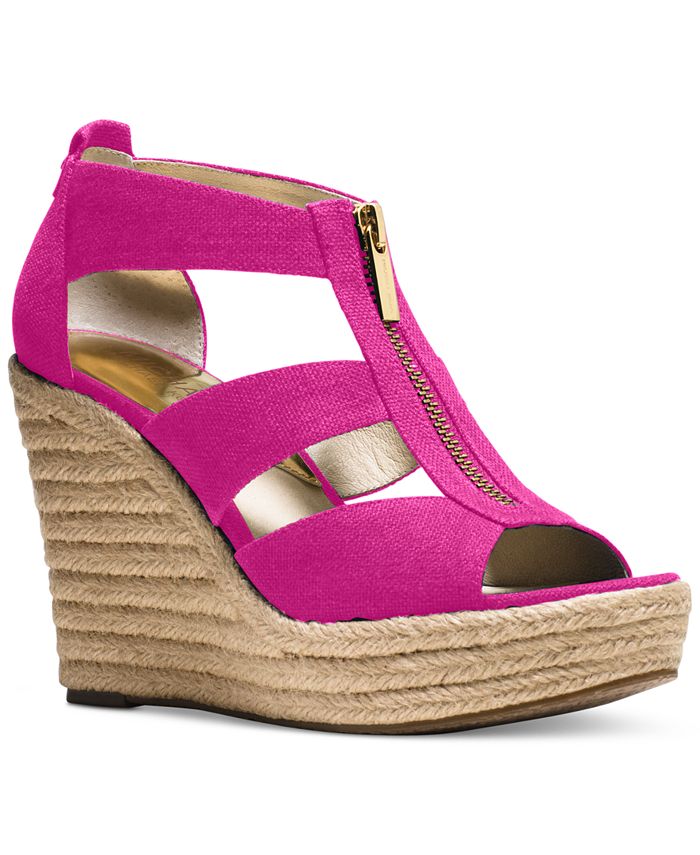 Michael Kors Damita Platform Wedge Sandals - Macy's