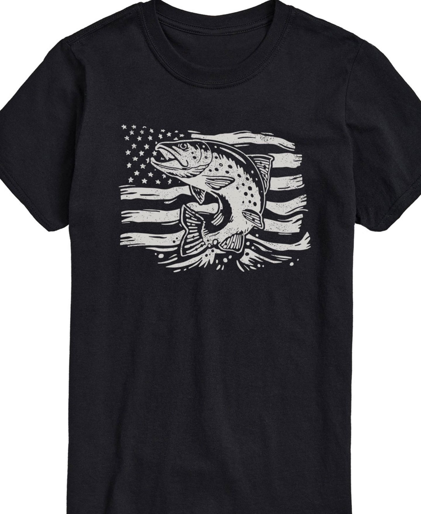 Мужская футболка AIRWAVES American Flag Bass Short Sleeve, цвет: Чёрный — фото 2