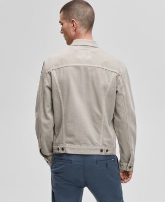 Men's Regular-Fit Stretch Denim Trucker Jacket