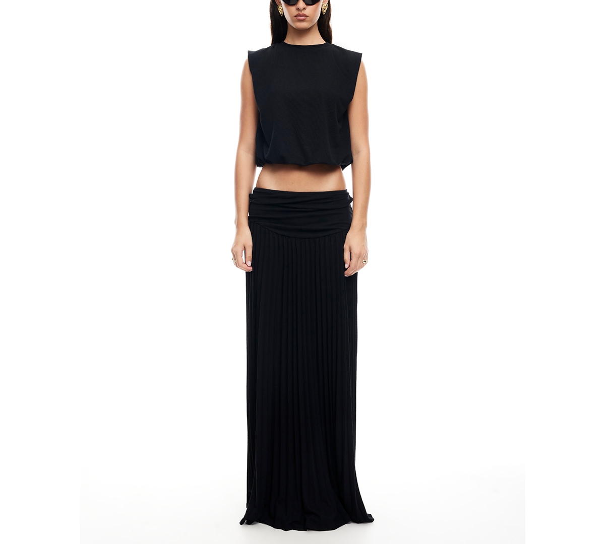 Women's Field Of Dreams Crop Top - Onyx