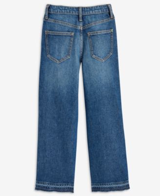 Little & Big Girls Cropped Wide-Leg Jeans, Exclusively at Macy's