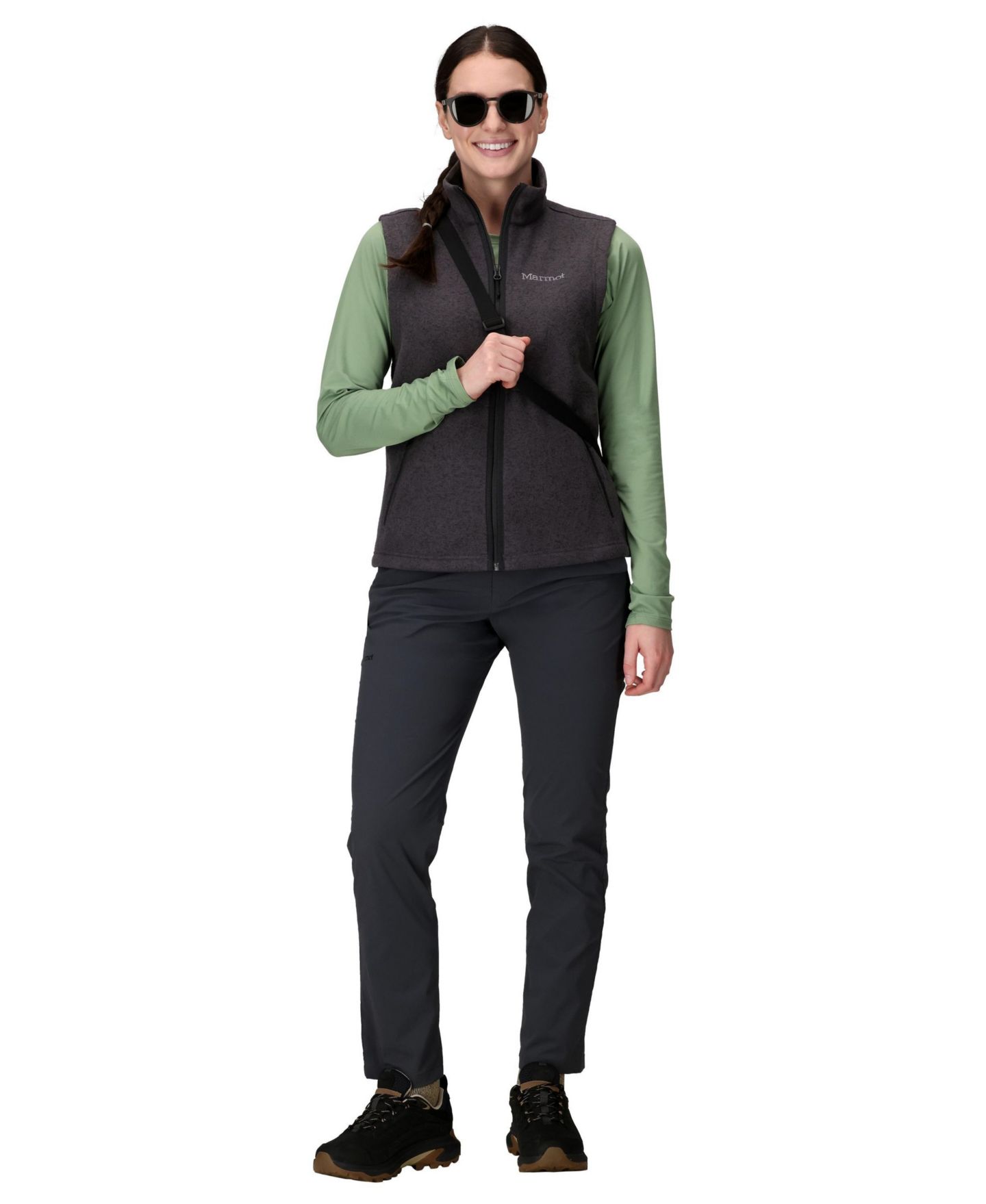 Женский жилет Marmot Drop Line Vest, цвет: Чёрный — фото 2