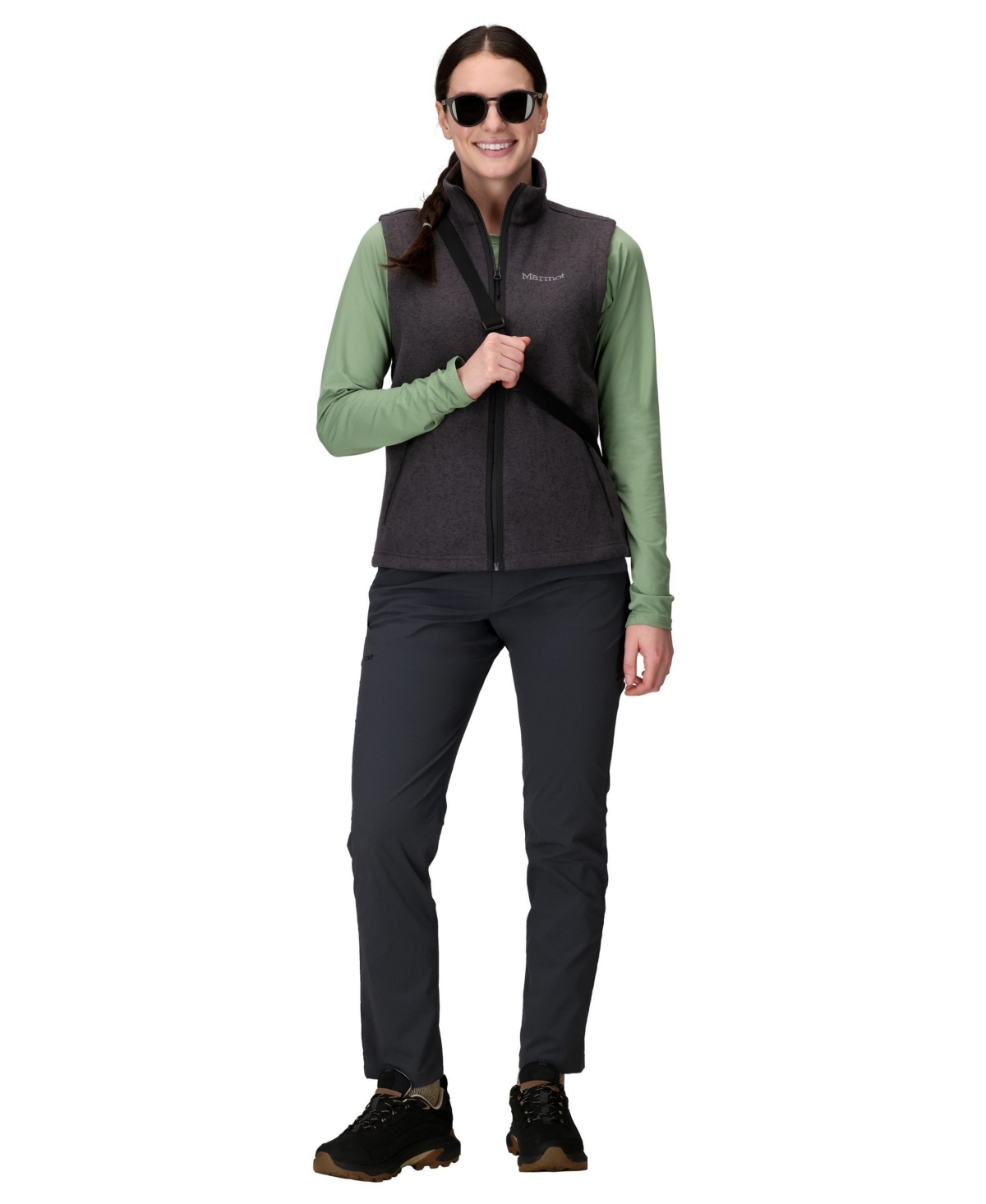 Marmot Women's Drop Lined Collar Vest In Black