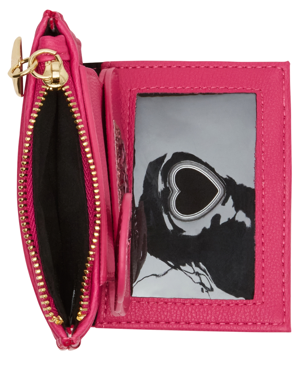 BETSEY JOHNSON HOT AS FLOCK BIFOLD WALLET 