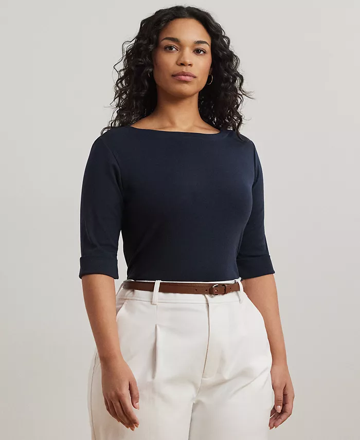 Stretch Boatneck Top - thumbnail 6