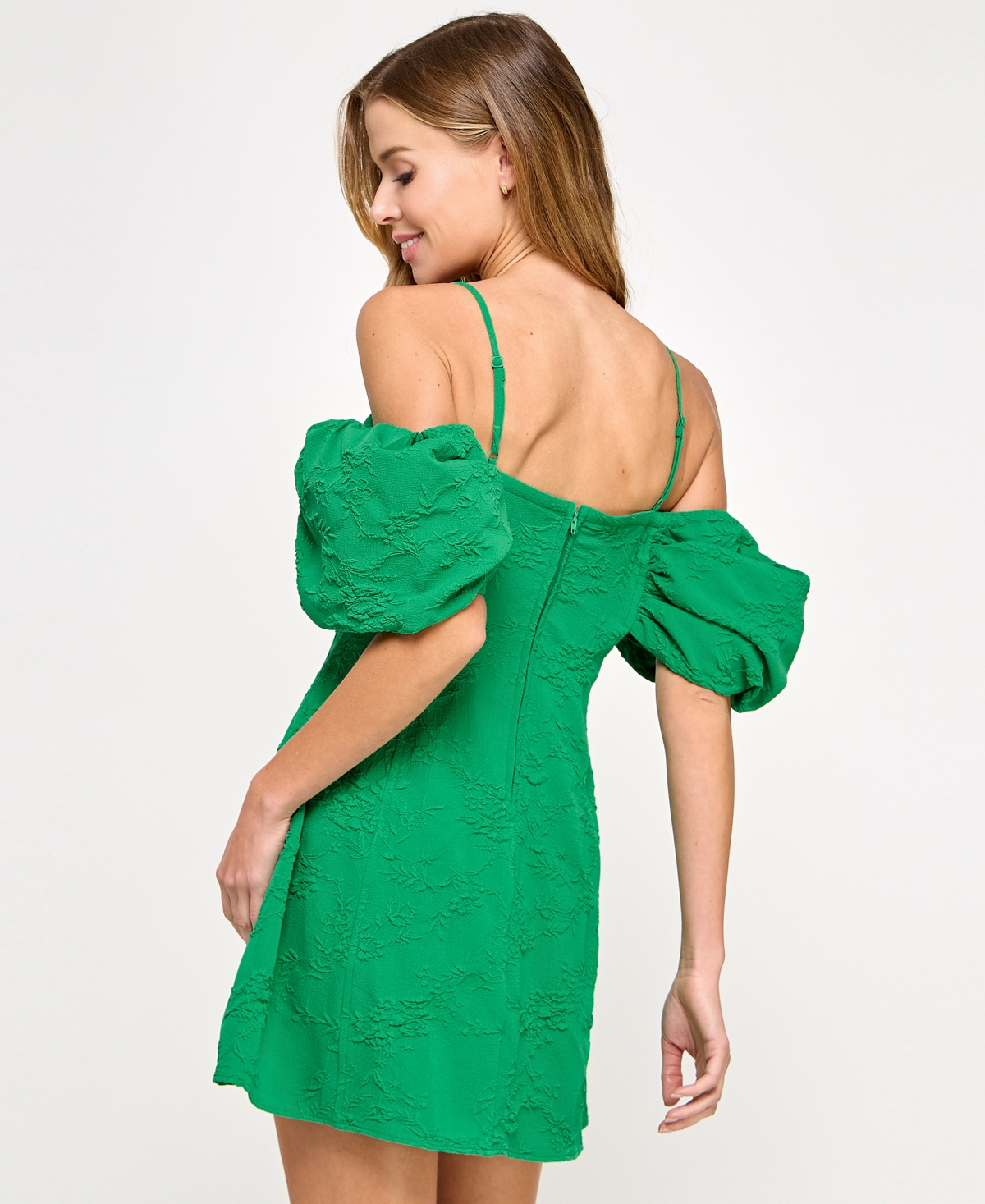 City Studios Juniors' Jacquard Fit & Flare Dress