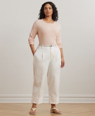 Plus Size Stretch Long-Sleeve Tee