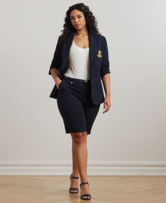 Plus-Size Stretch Cotton Shorts