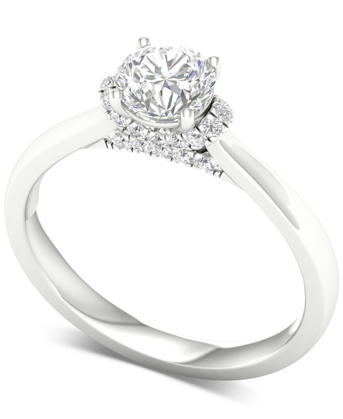 Diamond Engagement Ring (7/8 ct. t.w.) in 14k White Gold - White Gold