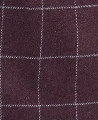 Men's Modern-Fit Wine Window Tweed Sport Coat