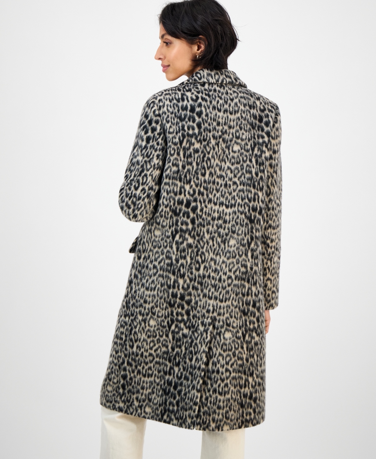 Bcbgmaxazria Plus Size Single-breasted Coat In Brown