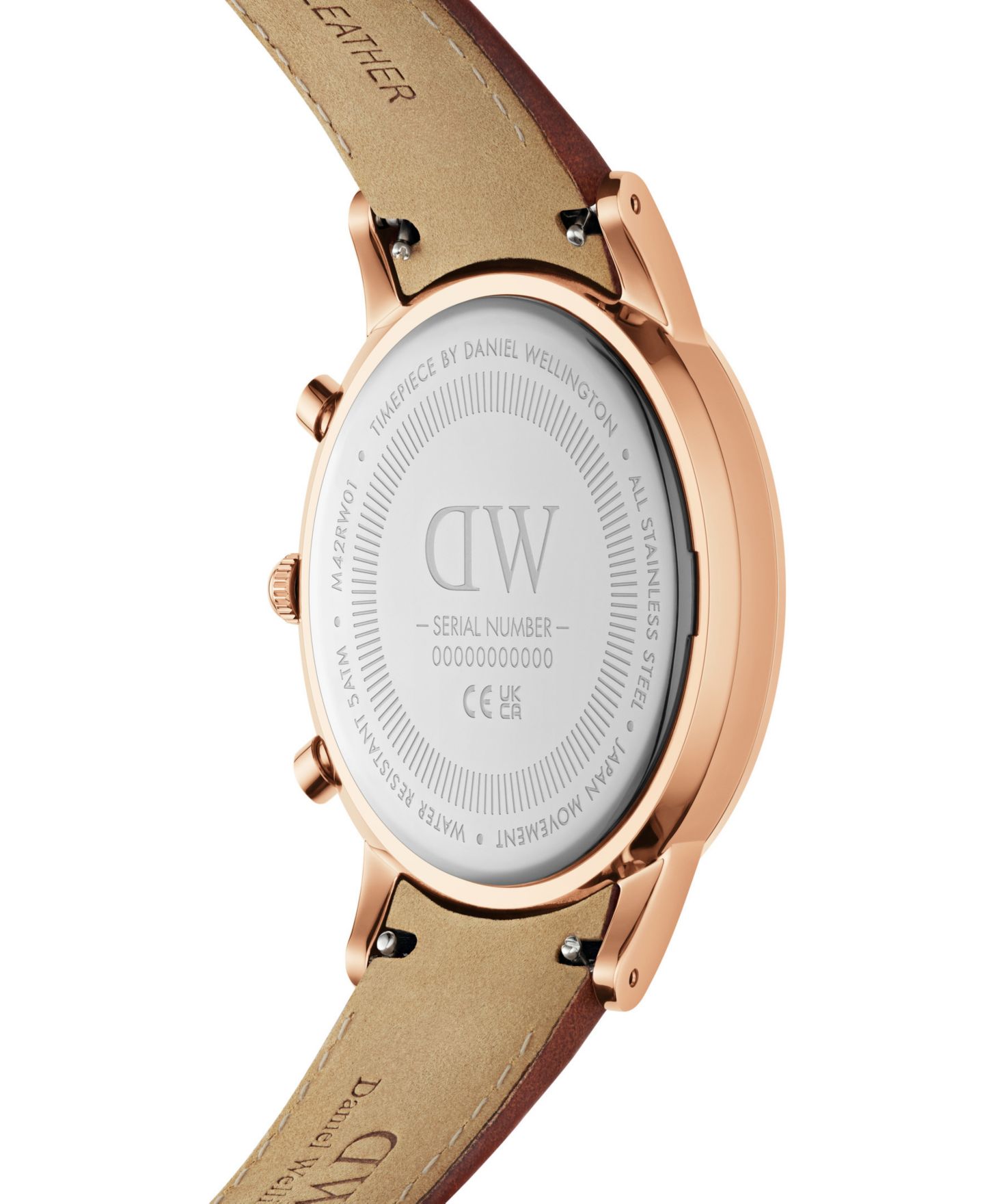 Мужские часы Daniel Wellington Iconic Chronograph Saint Mawes Brown Leather 42mm — фото 3