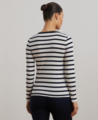 Lauren Ralph Lauren Long-Sleeve Stretch T-Shirt - Macy's