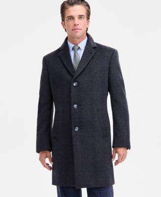 Men's Modern-Fit Wool-Blend Overcoat 