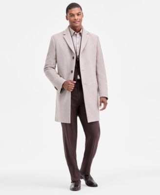 Nautica - Men's Modern-Fit Wool-Blend Overcoat
