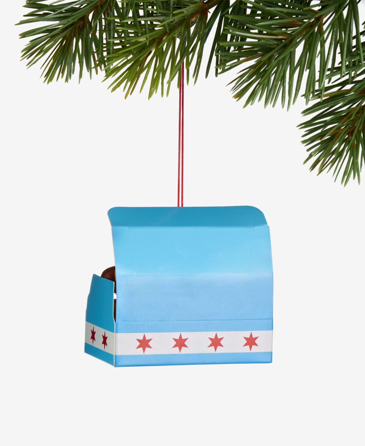 Holiday Lane Regional Chicago Hot Dog Ornament, Macy's Exclusive In Transparent