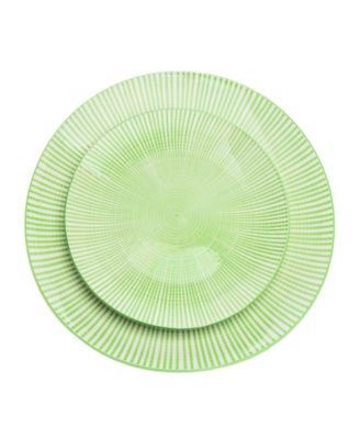 Laura Light Green 12 Pc. Dinnerware Set, Service for 4
