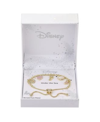 Crystal and Mother of Pearl Little Mermaid Bolo Bracelet