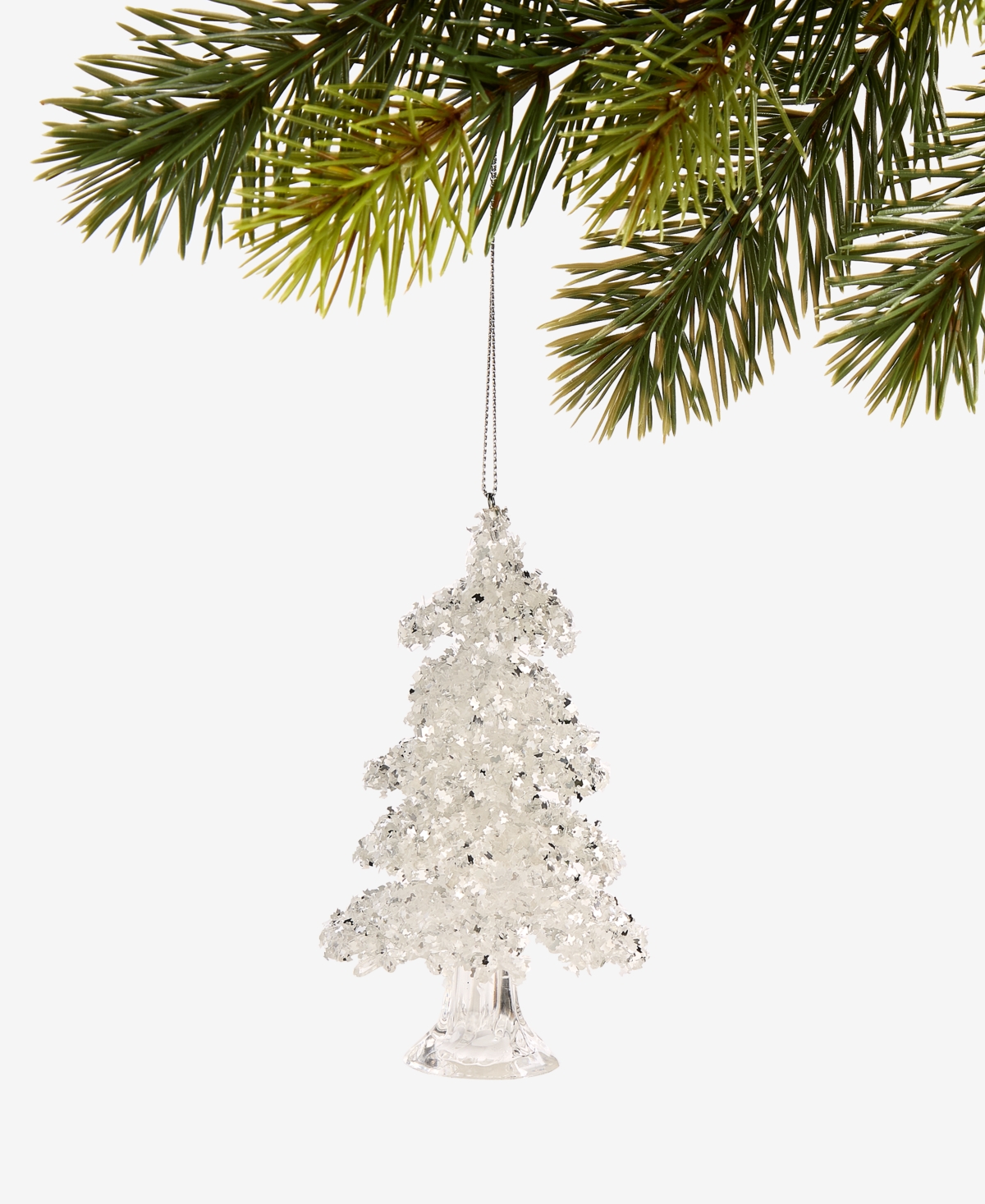 Holiday Lane Christmas Glitters Clear Tree Ornament, Macy's Exclusive In Multi
