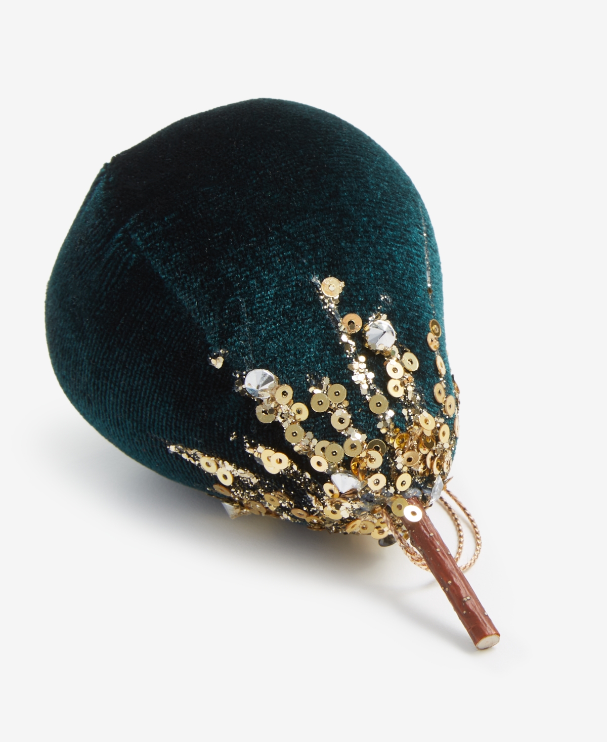 Holiday Lane Enchanted Emerald Fabric Pear Ornament, Macy's Exclusive In Multi