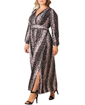 Plus Size Kelsey Long Sleeve Maxi Dress