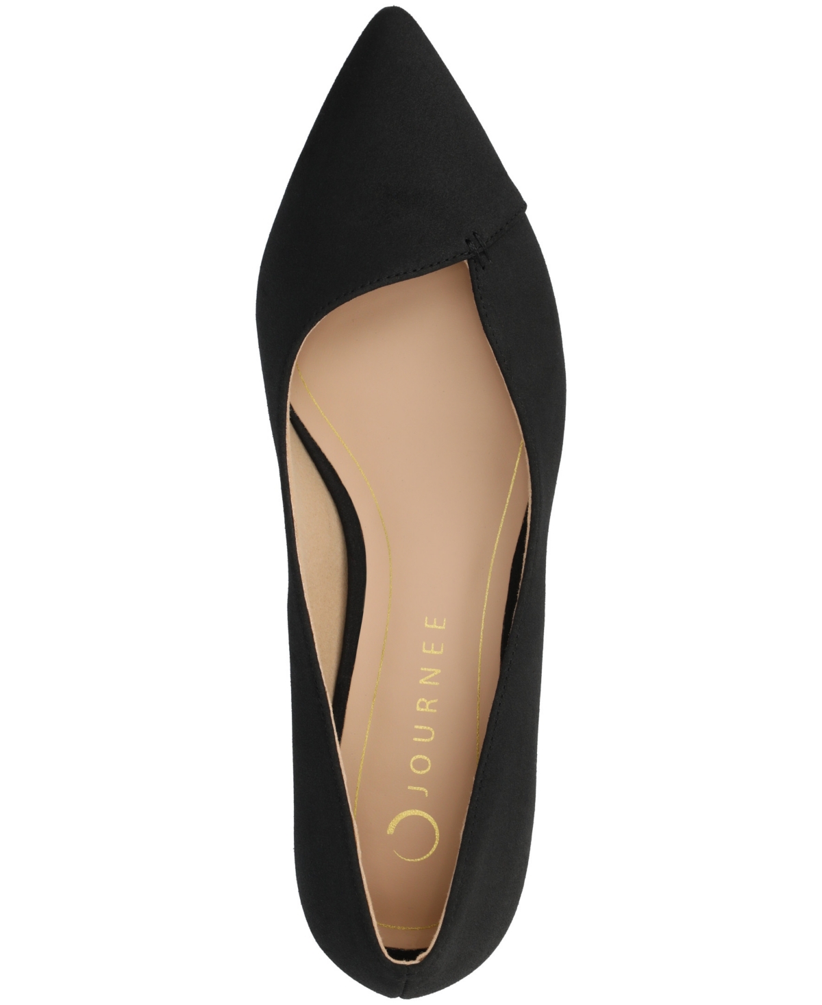 Journee Collection Women's Carmin Slip On Pointed Toe Dress Flats In Black