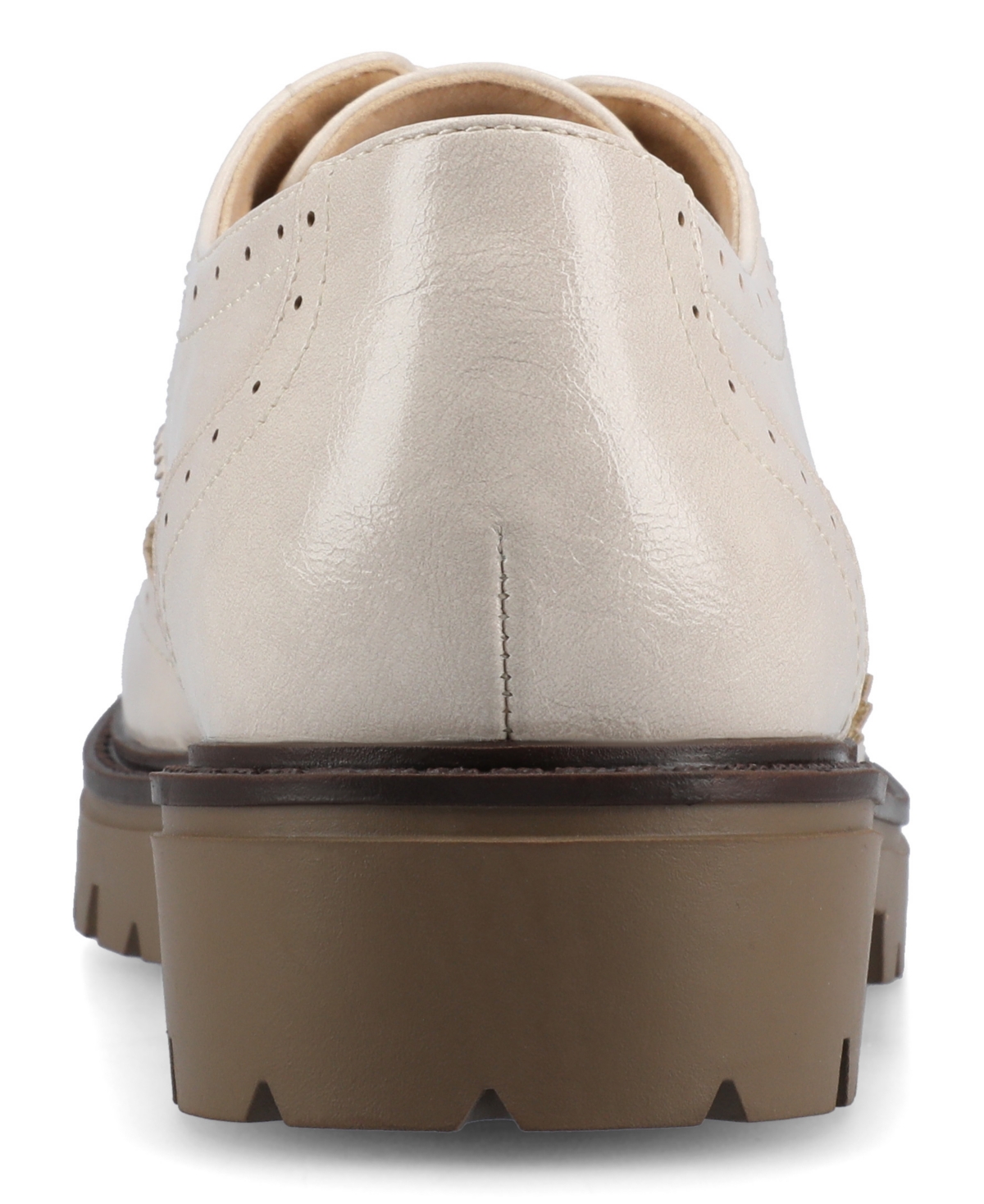 Journee Collection Women's Claudiya Almond Toe Flats In Neutral