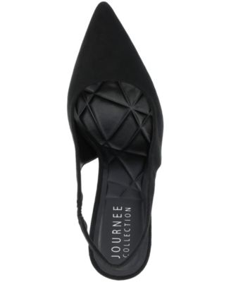 Journee Womens Elenney Mid Heel Pointed Toe Pumps