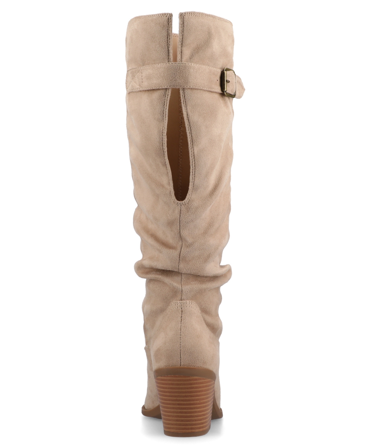 Journee Collection Journee Womens Kaleah Knee High Wide-calf Slouchy Boots In Brown
