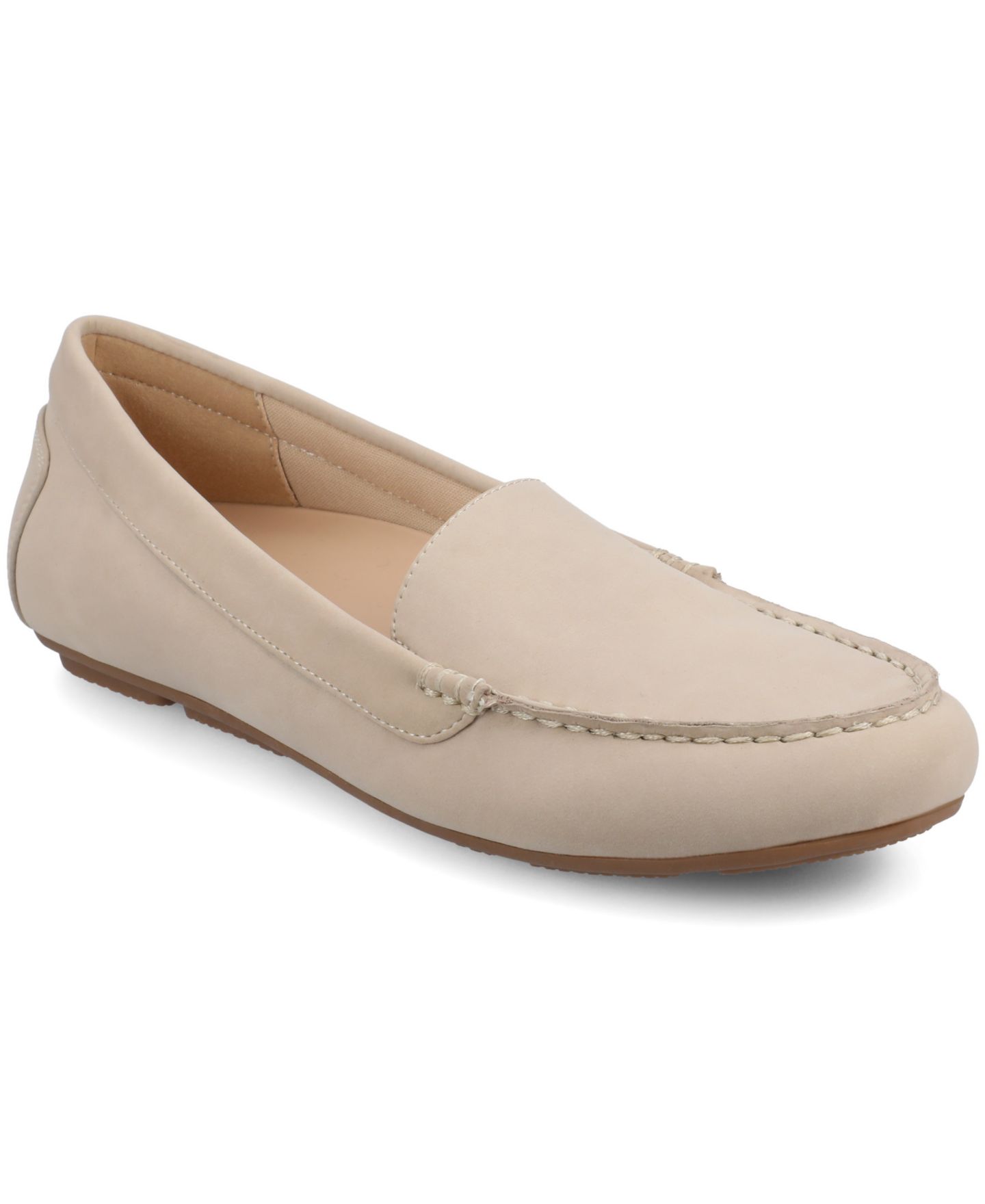 Женские туфли Journee Collection Oreta Round Toe Driver, цвет: Бежевый — фото 1