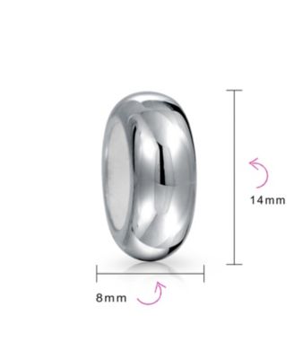 Clasp Spacer Charm Rubber Stopper Bead Sterling for Bracelet