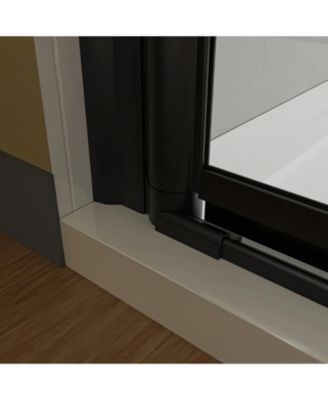 Pivot Frameless Shower Door with Clear Glass for Bathroom