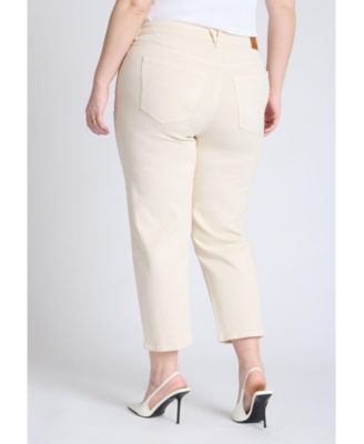 Women's Plus Size The Naomi Comfort Stretch Straight Crop Jean