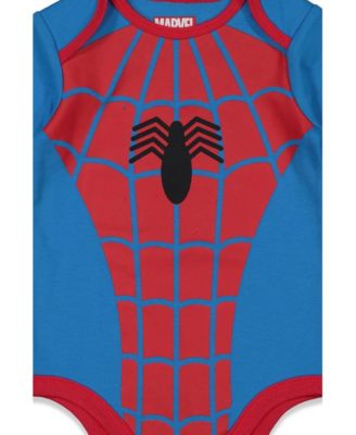Baby Boys Captain America The Hulk iron Man Spider Man 5 Pack Bodysuits Newborn to
