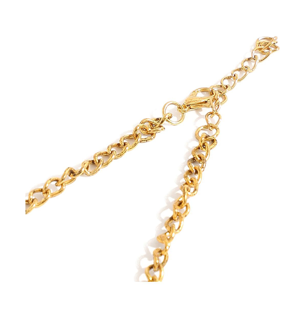 Sohi Women's Gold Plated Statement Necklace In Red
