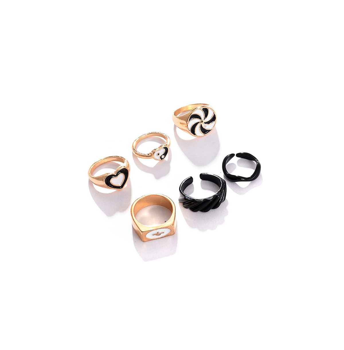 Women's Everyday Multi-Layer Ring - Black