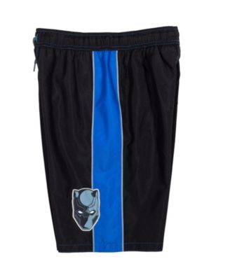 Boys Black Panther UPF 50+ Rash Guard and Swim Trunks Outfit Set