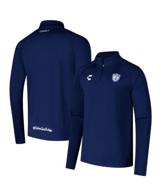 Charly - Men's Blue C.F. Pachuca 2024/25 Quarter-Zip Pullover Sweatshirt