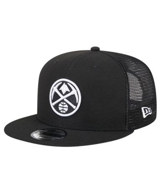 New Era - Men's Black Denver Nuggets 9FIFTY Snapback Trucker Hat