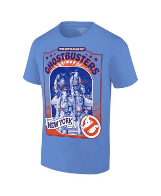 Men's Royal Ghostbusters New York Baseball T-Shirt