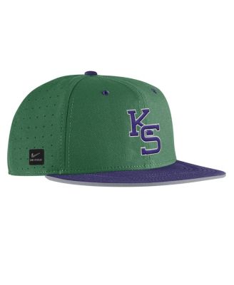 Men's Green Kansas State Wildcats 2025&nbsp;On-Field True Performance Baseball Fitted Hat