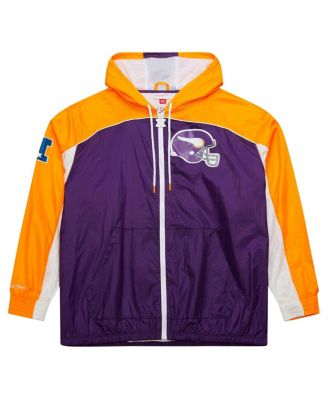 Men's White Minnesota Vikings Big Shot Premium Full-Zip Windbreaker Jacket