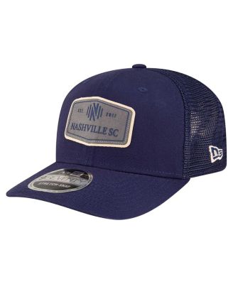 New Era - Men's Navy Nashville SC Labeled 9SEVENTY Trucker Stretch-Snap Adjustable Hat