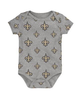 Baby Boys and Girls New Orleans Saints Team Starter Bodysuit Set, 3-Pack