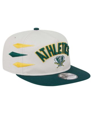 Men's Cream Athletics Iron Golfer Snapback Hat