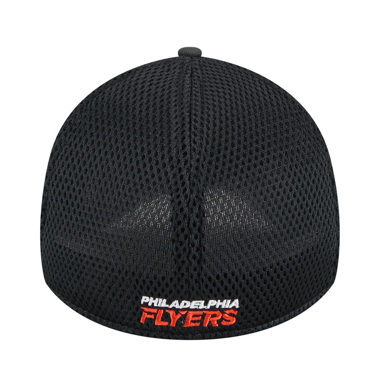 Мужская кепка New Era Black Philadelphia Flyers Active Subtle Camo 39THIRTY Flex Hat — фото 4