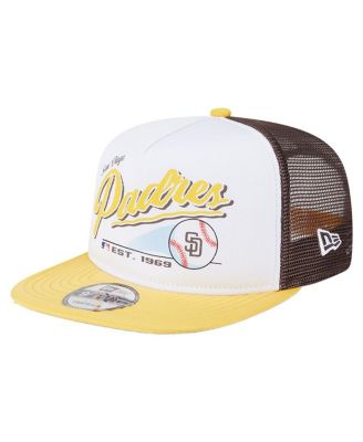 New Era - Big Boys and Girls White San Diego Padres Retro 9FIFTY Snapback Hat
